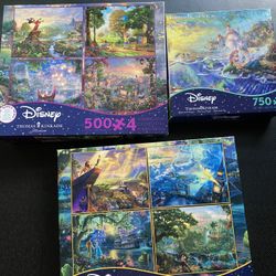 Thomas Kincade Disney Puzzles Collection