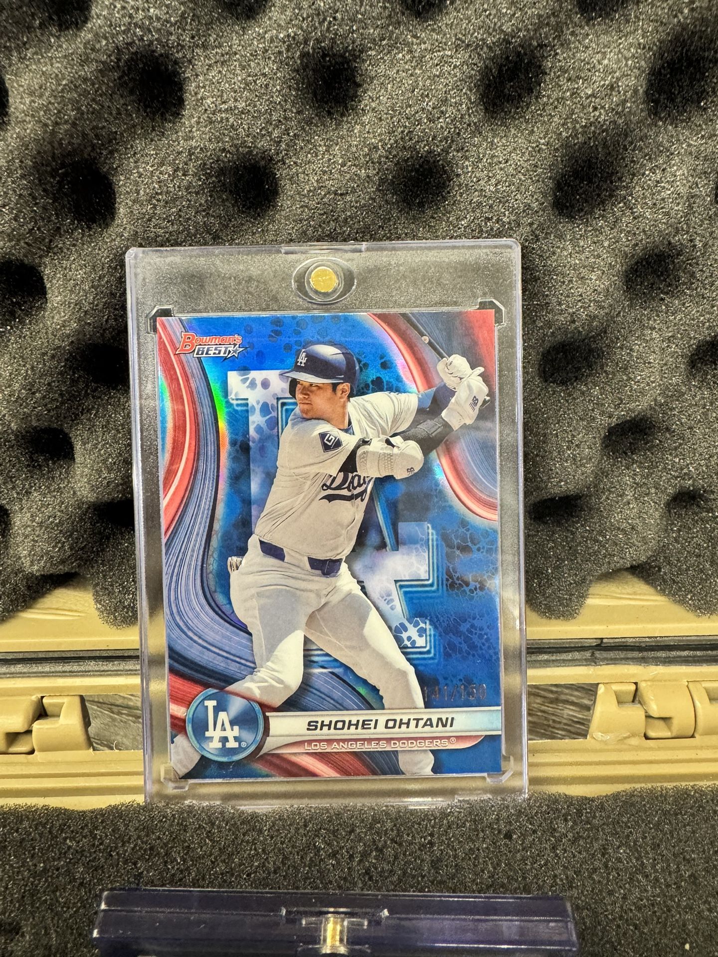 SHOHEI OHTANI 2024 BOWMAN'S BEST BLUE REFRACTOR DODGERS #33 /150 Q3943