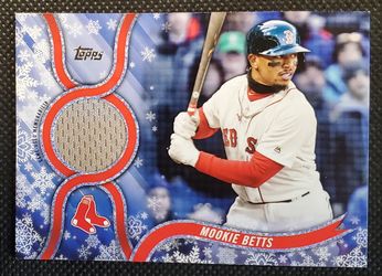 Mookie Betts 2018 Topps Walmart Holiday Mega Jersey Relic Boston Red Sox MLB