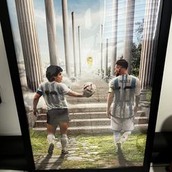 Messi Maradona Póster 36x23