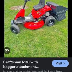 Craftsman R110 Rear Engine Rider/ With Bagger 30 Inch Deck