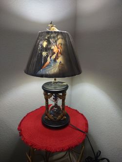 Bradford Exchange Wizard of Oz Wicked Witch lighted Hourglass Lamp 21"