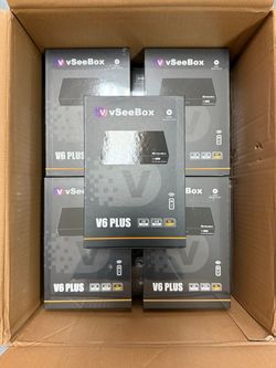 VSeeBox V6 Plus Android Streaming Device 6K UHD Free Channels Unlimited Entertainment Wholesale Bulk Discount Financing Approved