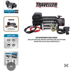 12000 Lb Truck/Trailer Winch-New