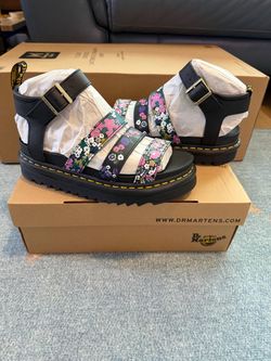 NEW! Dr. Martens AirWair “Blaire” Floral Print Sandals