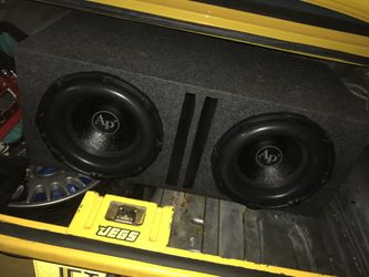 Triple stack audiopipe 12” subs subwoofers in ported box