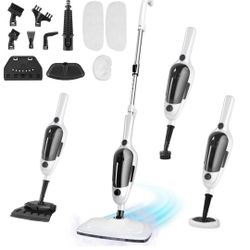 Steam Mop - 11-in-1 Steam Cleaner for Home with 15.2 OZ Water Tank & 23FT Power Cord, Detachable Steam Mops for Floor Cleaning MultiPurpose Steamer fo