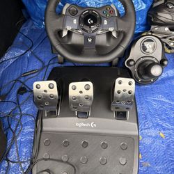 Logitech Xbox Powered Steering Wheel With Gear Shift