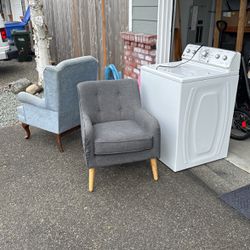 Chairs, Washer, Cat Carriers - Free