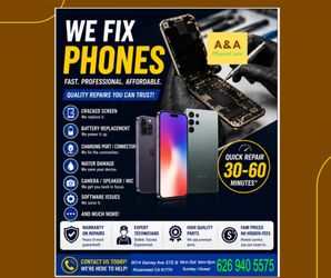 Phone Repair service at Rosemead CA Iphone,Ipad and Samsung Galaxy.different model different price.  Please Contact Us 626 940_5575  to get quote