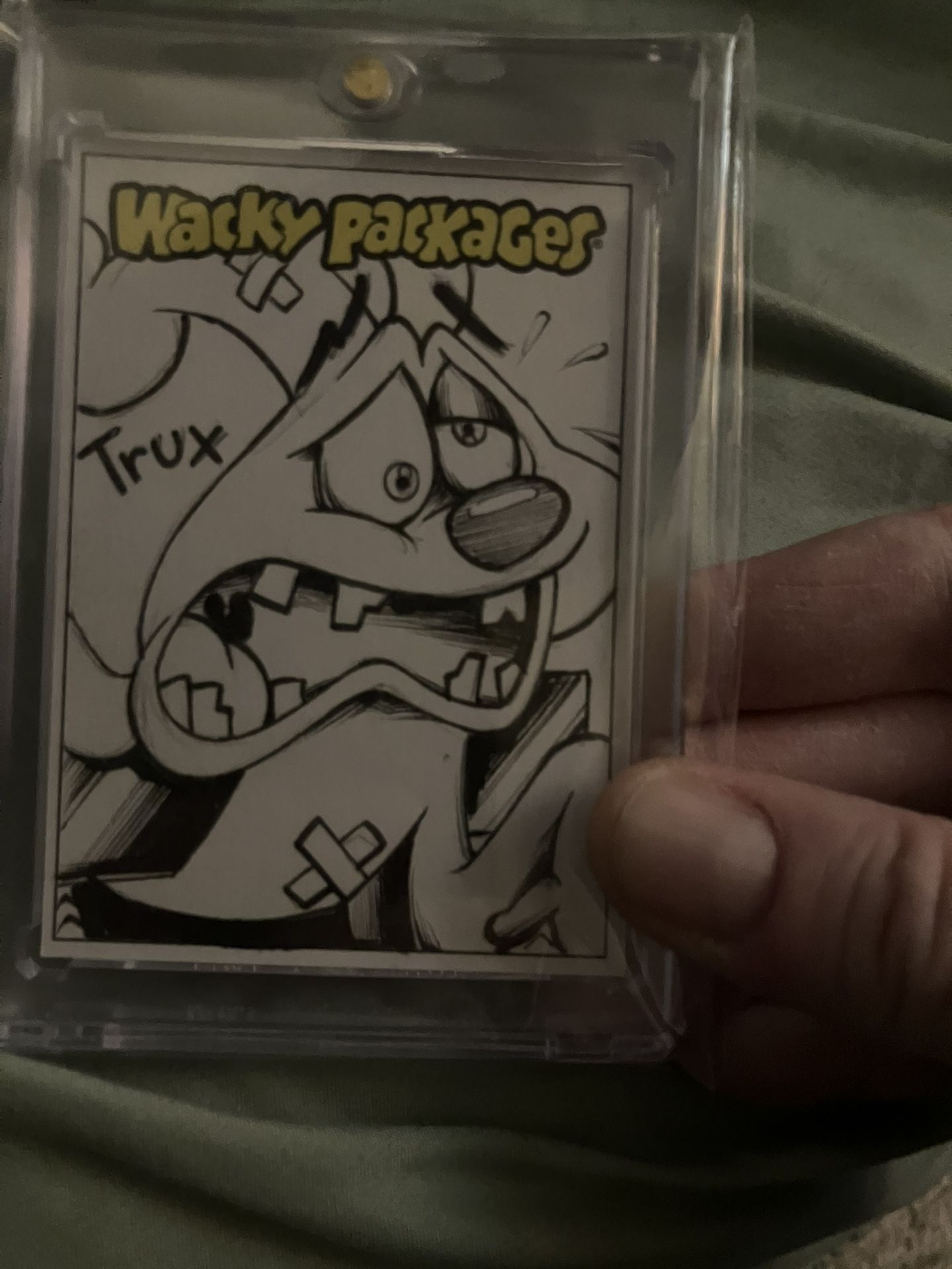 GARBAGE PAIL KIDS SKETCH SIGNED CARD!