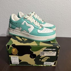Bapesta Low Teal Size 8