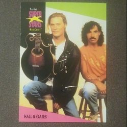 1991 ProSet Hall and & Oates #49 Group Pop Singers Card Music Musicards Superstars Vintage Collectible Pro Set