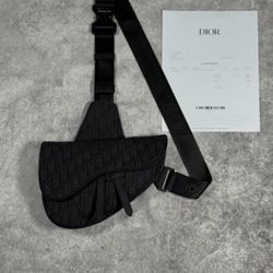 Christian Dior Men’s Saddle Bag Black