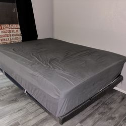 Adjustable Queen Size Bed Frame & Mattress