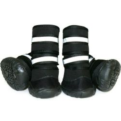 Dog Boots Waterproof Shoes for Medium Large Dogs,Winter Water Resistant Dog Boots Nonslip Rubber Sole for Snow Rain (M, Black)

Dog Boots Waterproof S