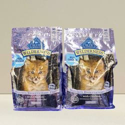 Blue Buffalo Wilderness Kitten Dry Cat Food 4lb 2/$35