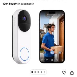 Wireless Doorbell Camera with Rechargeable Battery, 2K+ Resolution, 2-Way Audio, Color Night Vision, AI Motion Detection, Smart Video Doorbell Works w