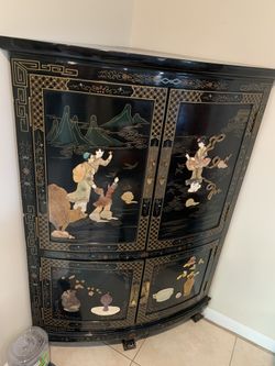Chinese antique cabinet in excellent condition 51 long 37 wideOBO