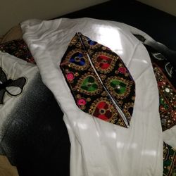 Black And White Afghan Dress 