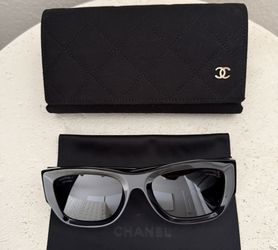 CHANEL POLARIZED BLACK SUNGLASSES