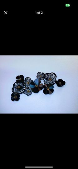 Black Gold Metal Wall Decor