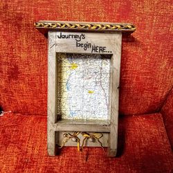 Handcrafted Hanging Keys Holder And Mini Shelf