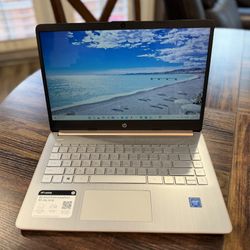 HP 14 Series 14" Touchscreen Laptop Intel Celeron N4020 4GB RAM 64 GB eMMC Pale Rose Gold