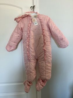 Baby Girl Pink Snowsuit 24 Months