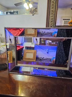 LED Infinity Mirror Rectangle Silver Frame