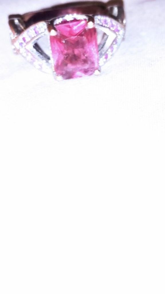 Pink Topaz Infinity Ring