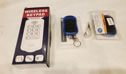 Garage Door Wireless Keypad Entry System with 2 Remotes