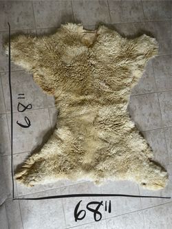 Sheepskin shag rugs large and small