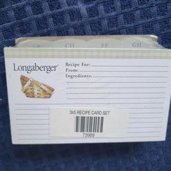 Longaberger Recipe Card (Rare)
