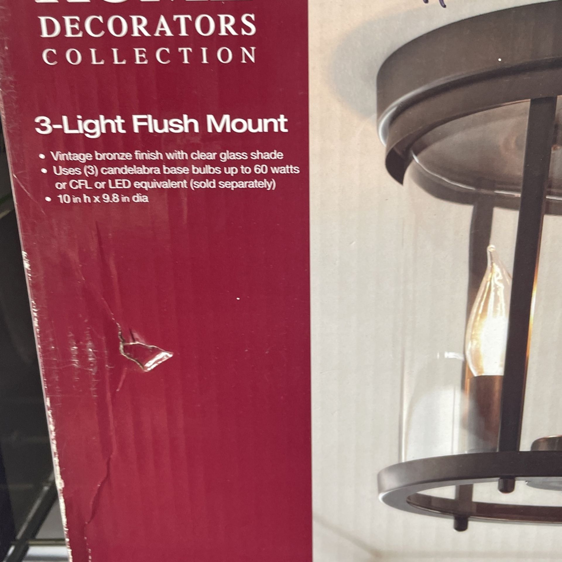 3 Light Flush Mount