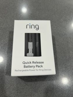 Ring Rechargeable Quick Release Battery Pack