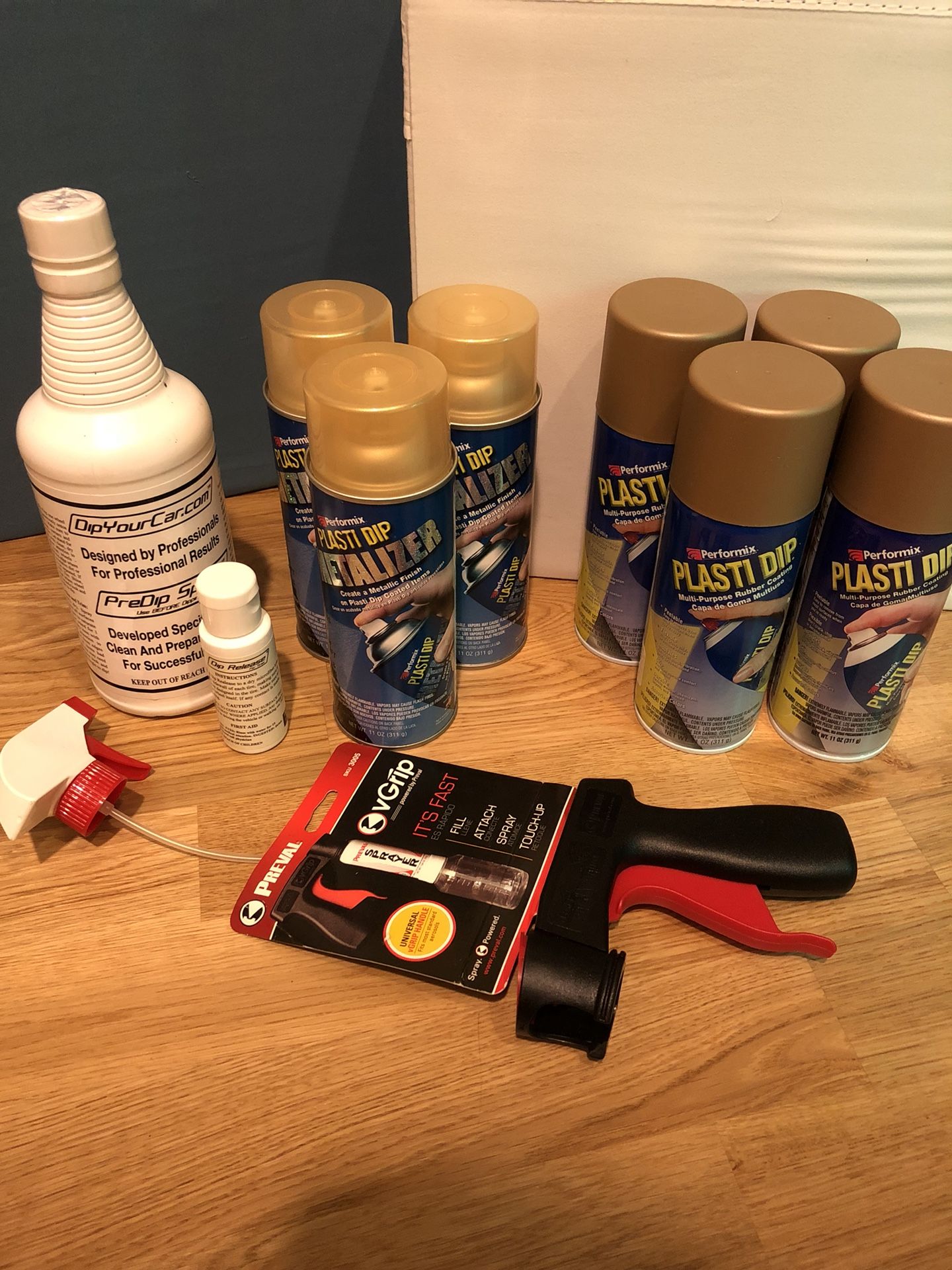 Deluxe Plasti Dip Metalizer Wheel Kit - Gold Metalizer, Vintage Gold Base