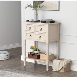 Rustic Entryway Console Table with Drawers