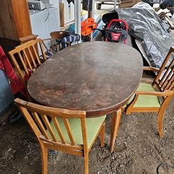 old table and chairs 
