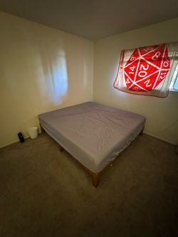 King bed and bed frame
