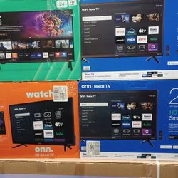 24' screen smart tvs. Any Brand You like $75. Brand New