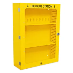 ockout Station Cabinet, Eyewash Station, Fire Extinguisher Cabinet x2.