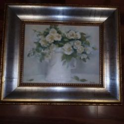 Andrea Dern Signed Oil Painting In Beautiful Shadow Catcher Pro Frame