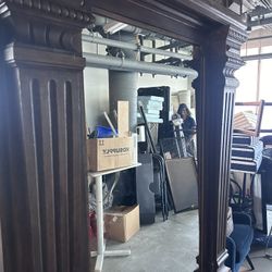 Antique Floor Mirror 