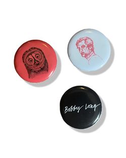 Bobby Long Music Metal Buttons 