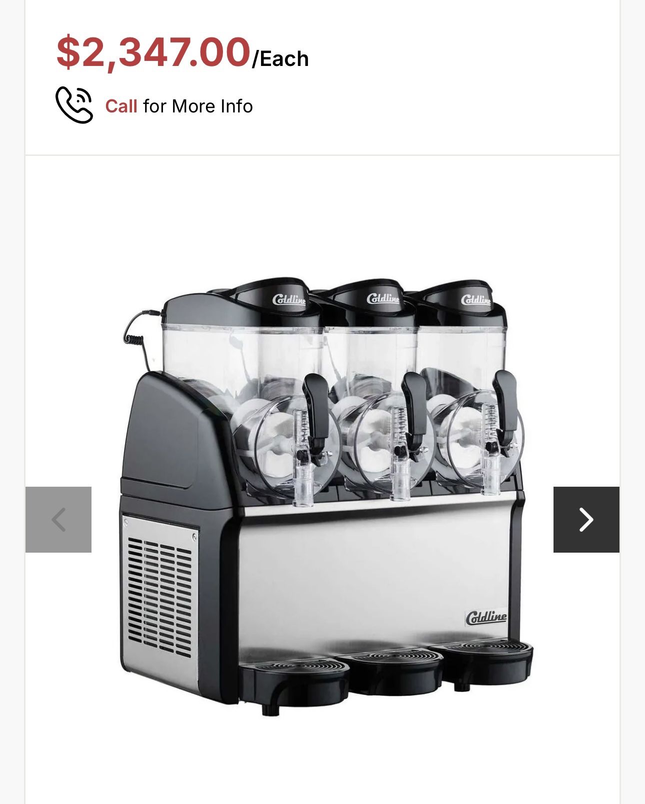 BRAND NEW NEVER USED COLDLINE SLUSHIE MACHINE