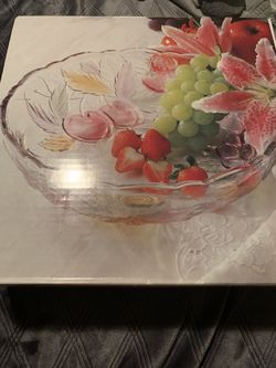 Savior victor crystal 12” centerpiece bowl