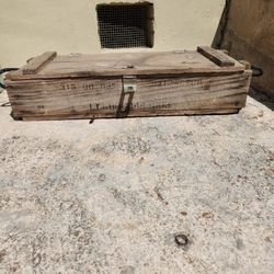 Old Wood Ammo Box
