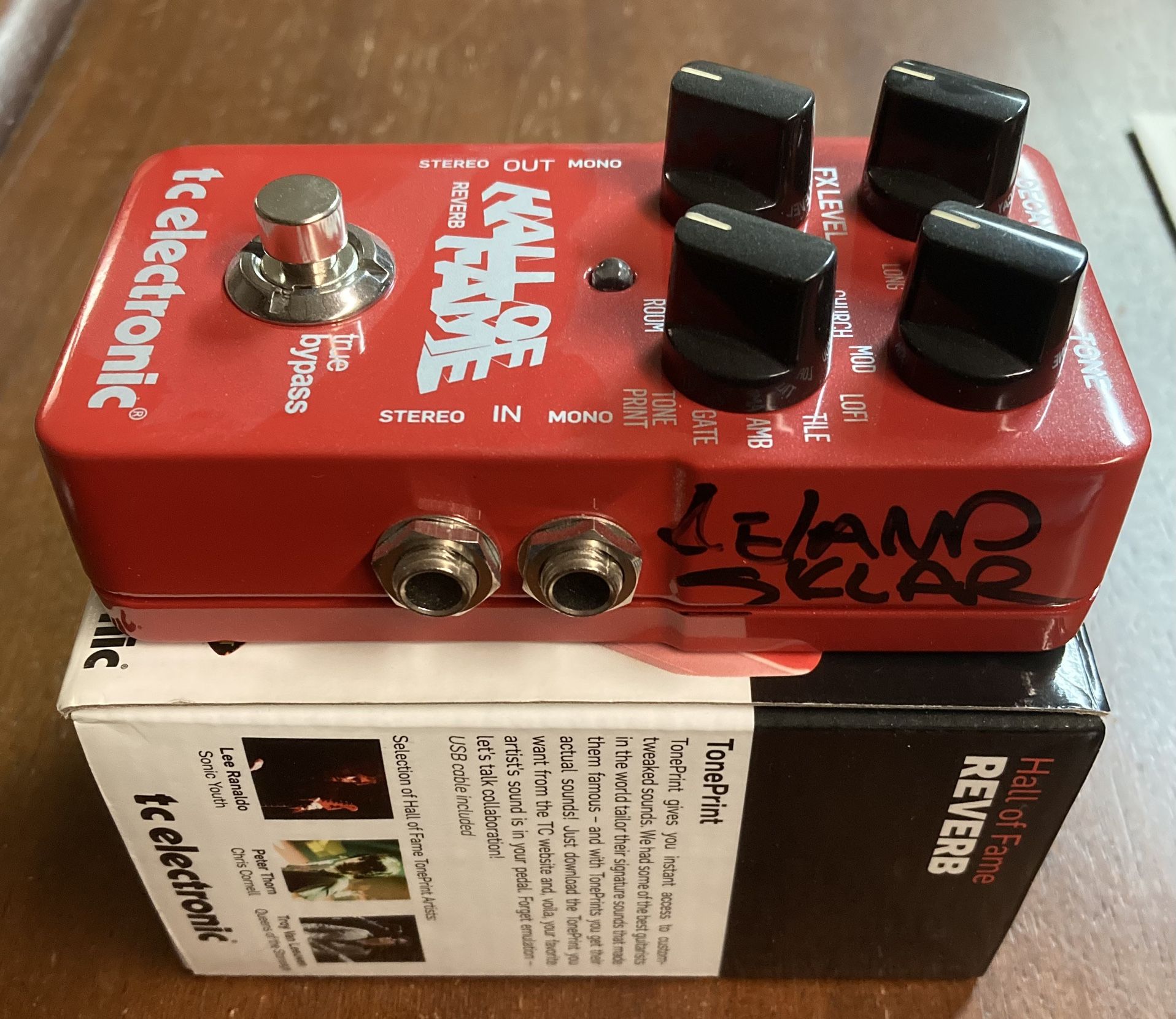 TC Electronic Hall of Fame 2 Reverb Owned, Played, & Signed By Leland Sklar
