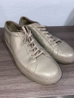 Common Projects Achilles Low Gray Taupe Leather Sneakers EU 43 US 10 Made Italy